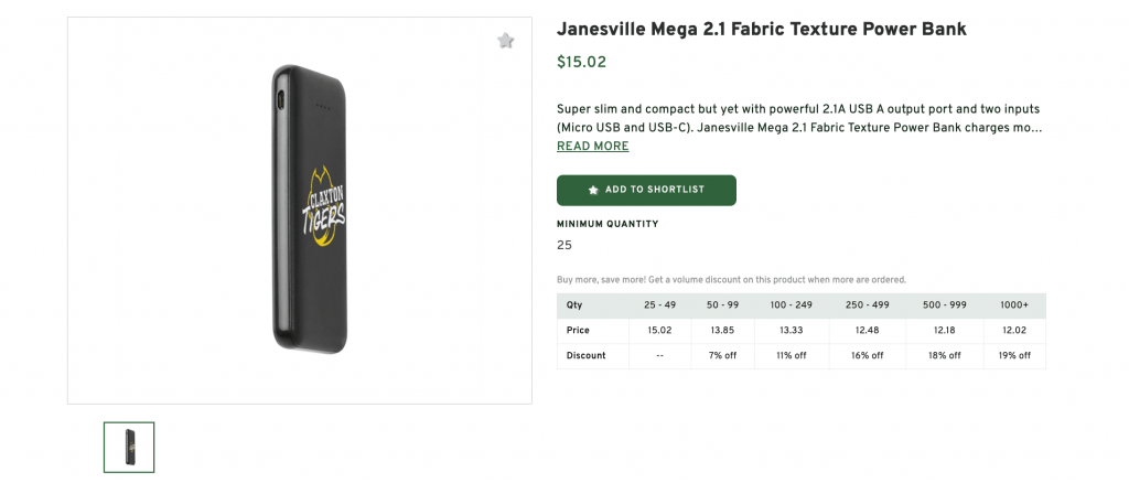 Janesville Mega 2.1 Fabric Texture Power Bank
$15.02