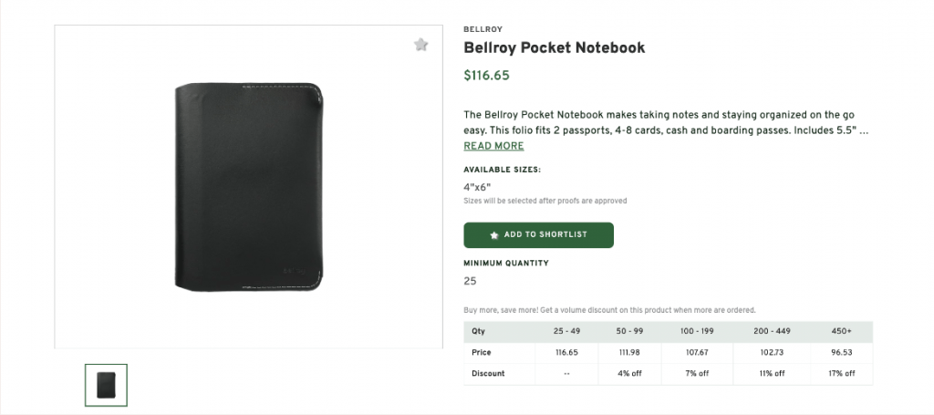 Bellroy Pocket Notebook