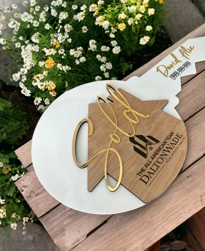 Customized "Sold" Sign Photo Frame