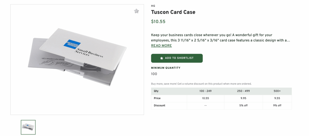 Engraved Business Card Holder