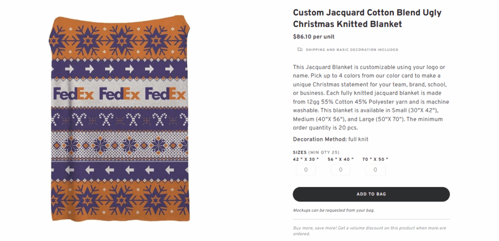 Christmas Printed Blanket