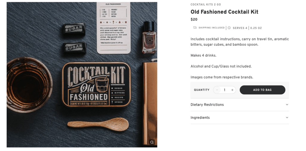 Old Fashioned Cocktail Kit