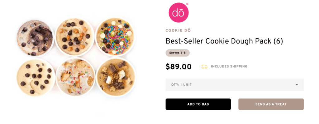 Caramel Flavor Cookie Tray