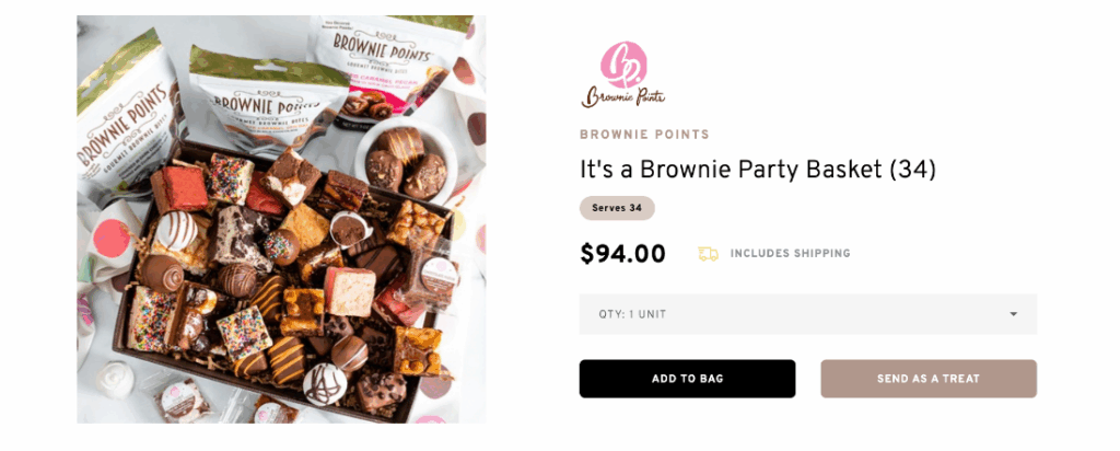 Brownie Party Basket