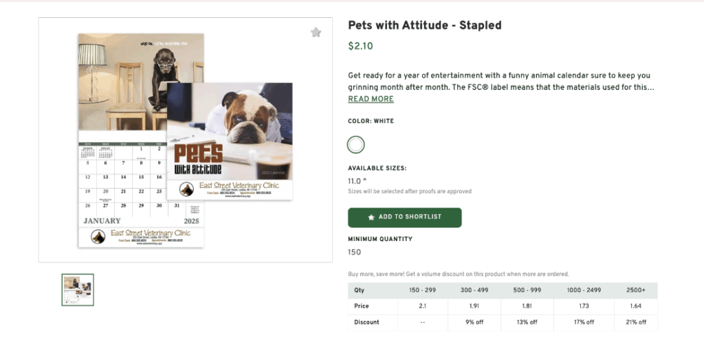 Customized Desk Calendars