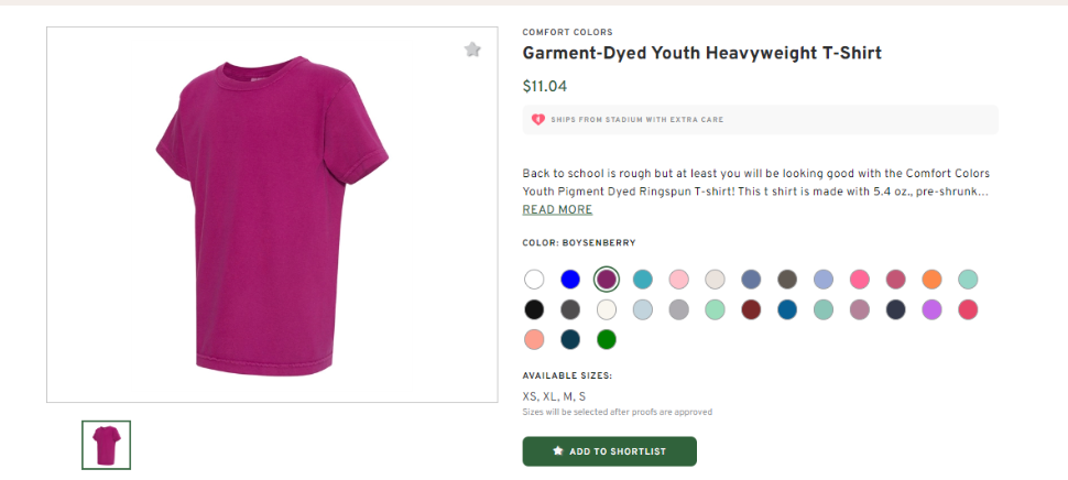 Youth Heavyweight Logo T-Shirt