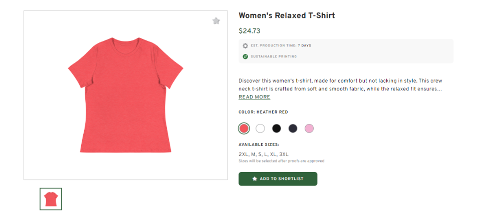 Relaxed T-shirt with Custom Logo