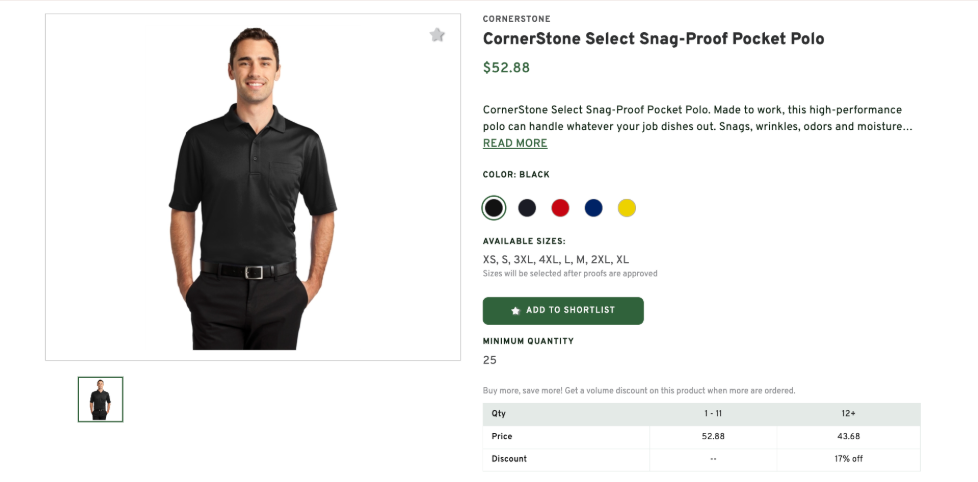 CornerStone Select Snag-Proof Pocket Polo