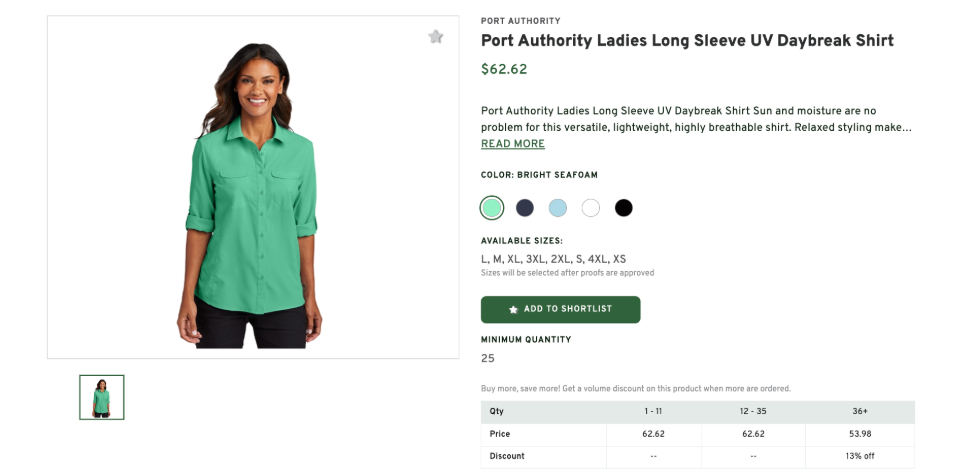 Port Authority Ladies Long Sleeve Shirt