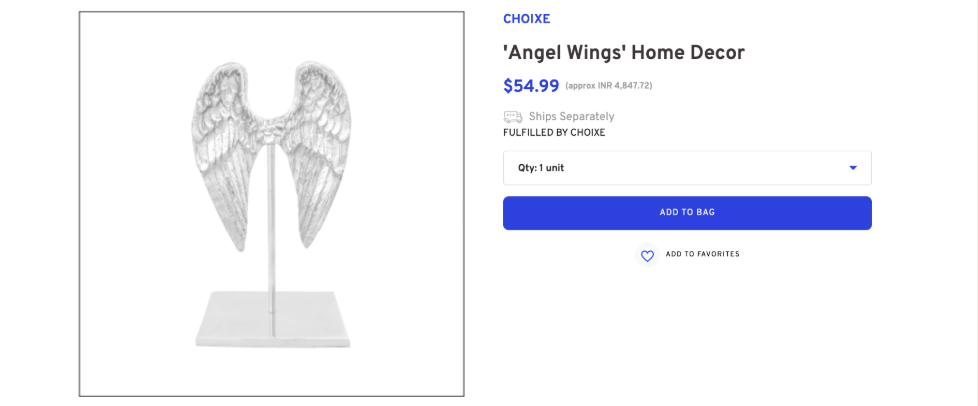 'Angel Wings' Home Decor