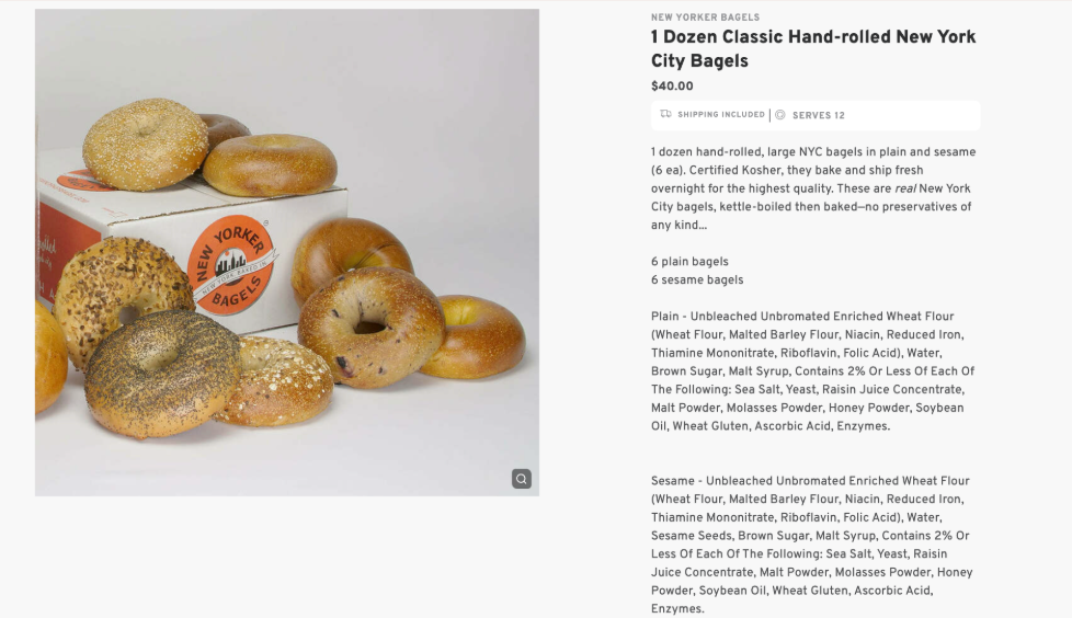 Classic Hand-rolled New York City Bagels