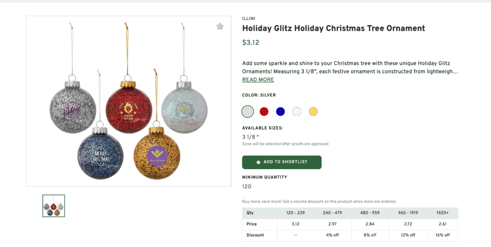 Branded Xmas Tree Decorations