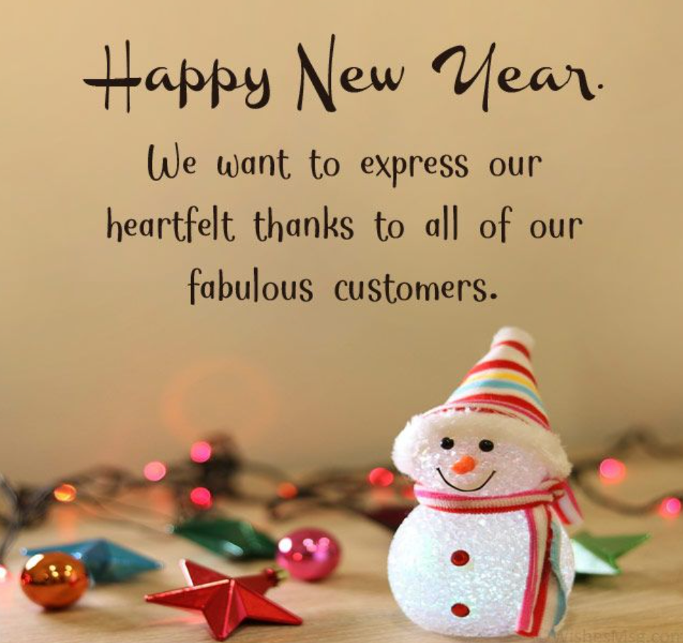 Business New Year Wishes For Customers, Clients & Partner