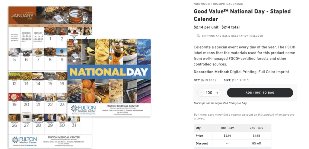 Personalized Desk Calendars