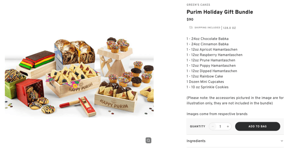 Purim Holiday Gift Bundle