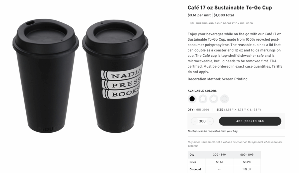 Sustainable To-Go Cup