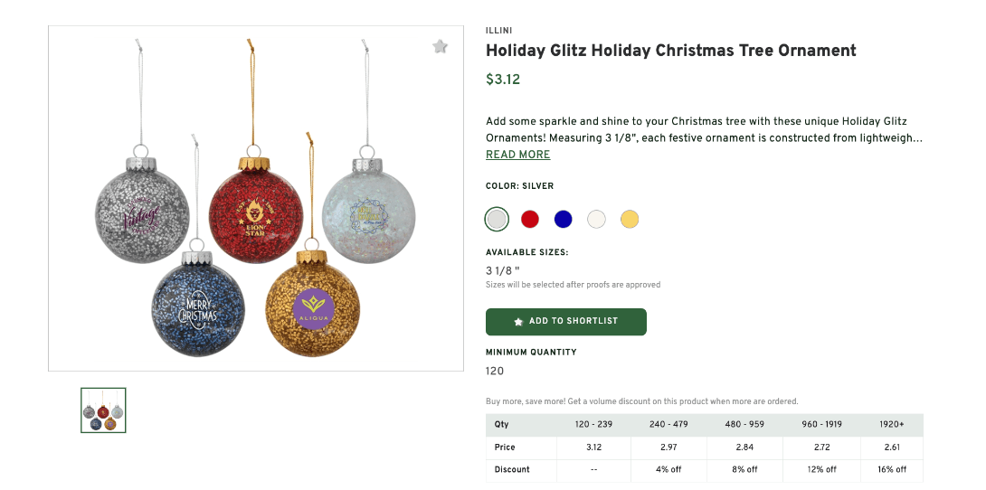 Branded Xmas Tree Decorations