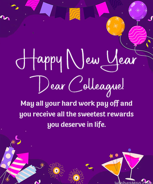 New Year Wishes for Colleagues and Coworkers for 2025