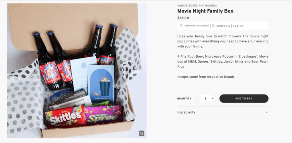 Movie Night Family Box