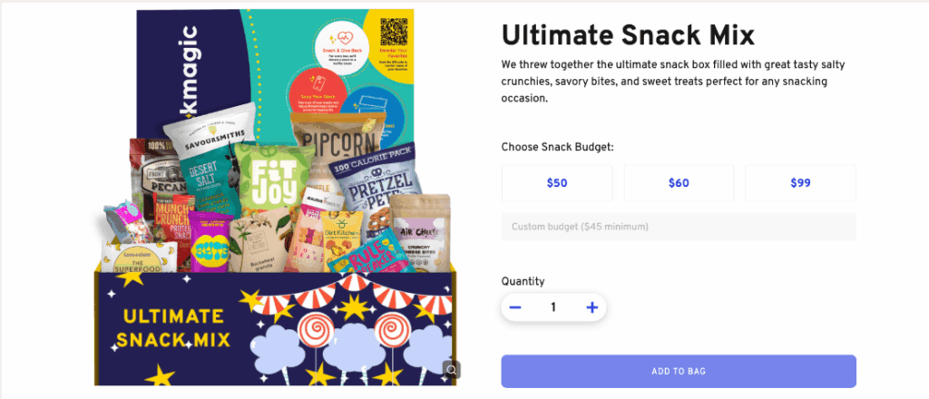 Snacks Thank You Gift Basket