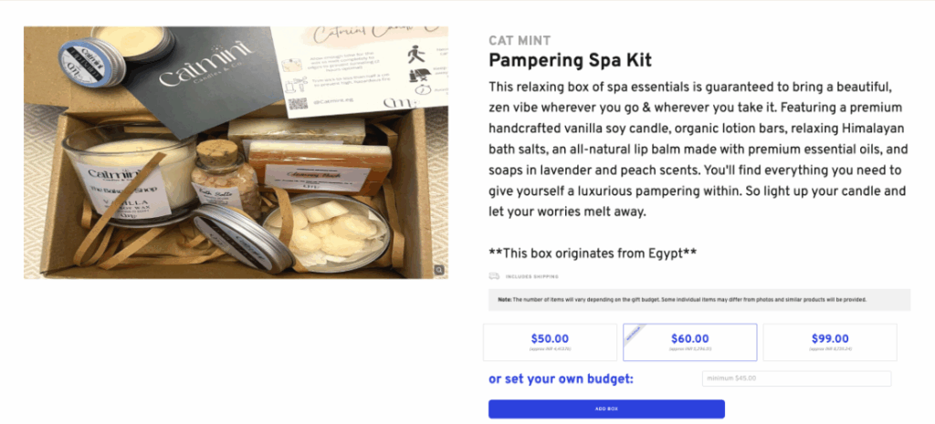 Personalized Spa Basket