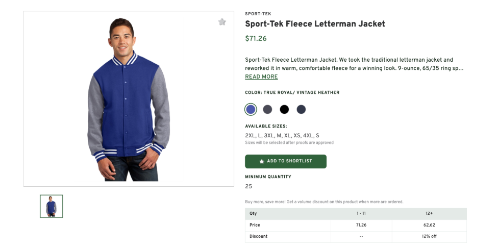 Sport-Tek Fleece Letterman Jacket