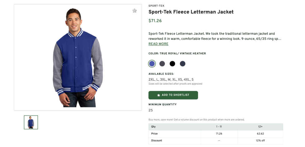 Sport-Tek Fleece Letterman Jacket