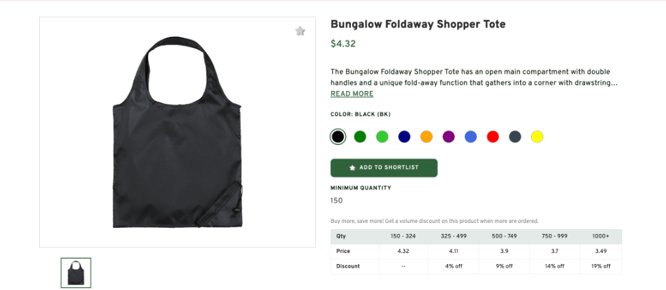 Bungalow Foldaway Shopper Tote