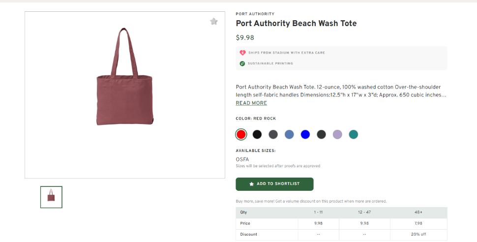 Port Authority Beach Wash Tote Bag