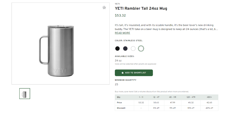 Yeti Rambler Tall Mug 24oz