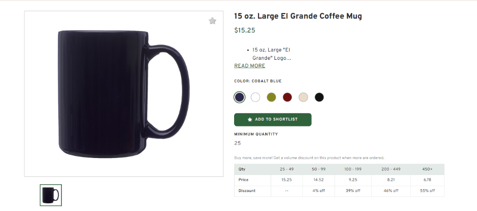 Large El Grande Coffee Mug 15oz