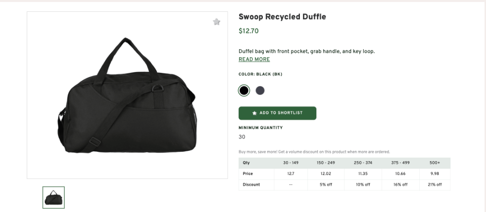 Swoop Recycled Duffle