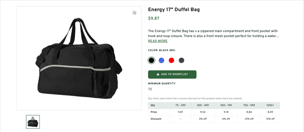 Energy 17″ Duffel Bag