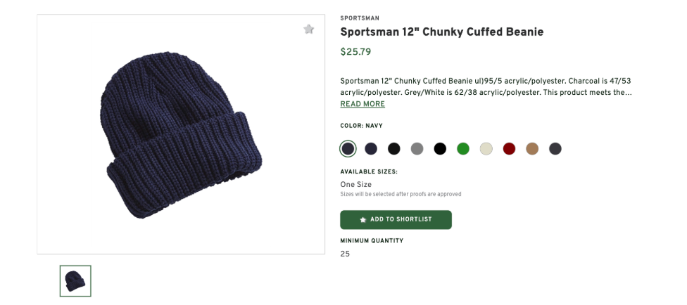 Sportsman Chunky Cuffed Beanie