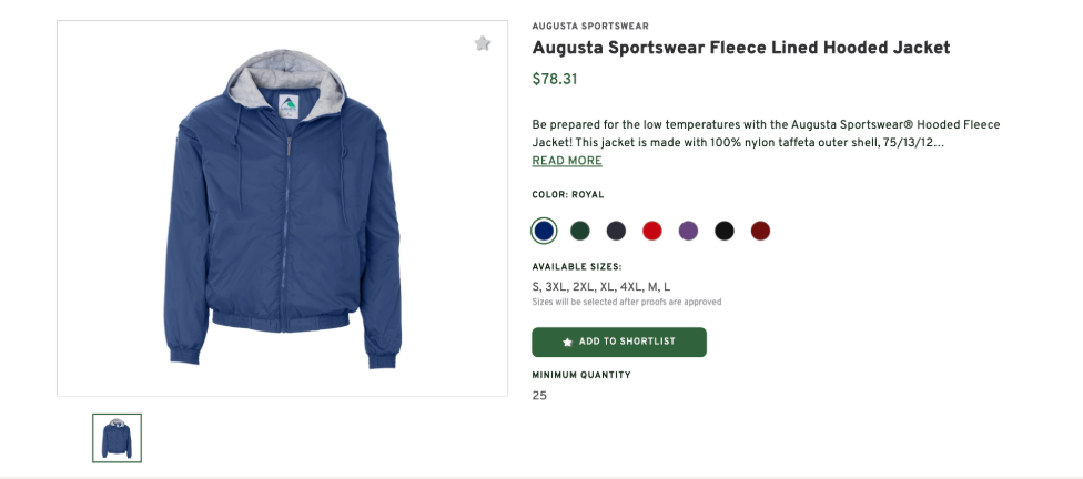 Sportswear Fleece Lined Hooded Jacket