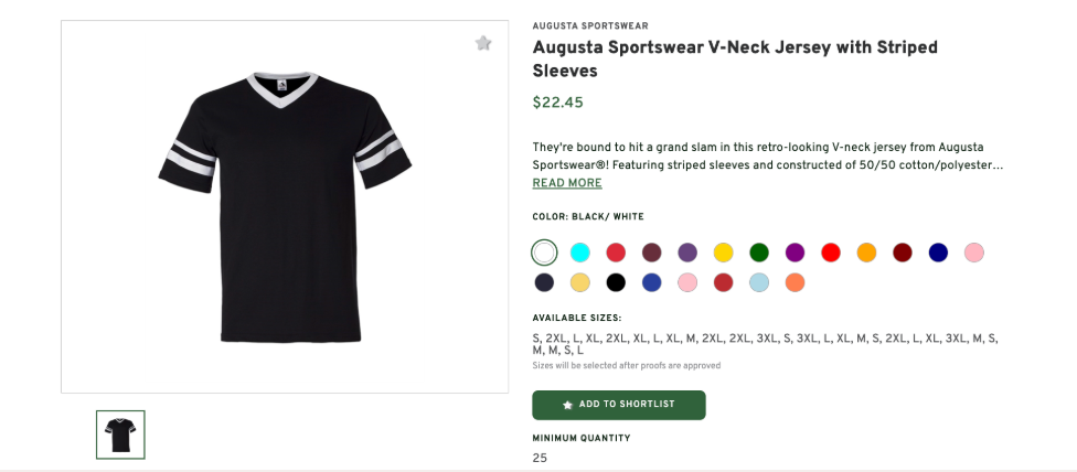 V-Neck Jersey with Striped Sleeves