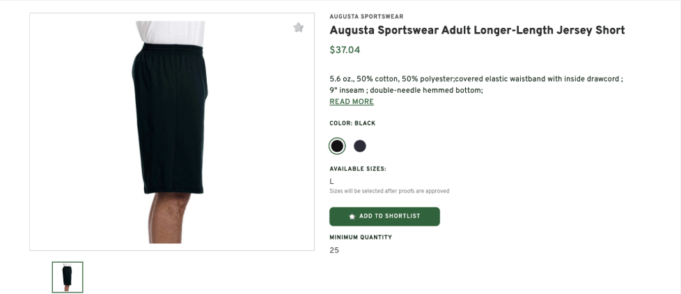 Adult Longer-Length Jersey Short