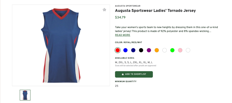 Sportswear Ladies' Tornado Jersey