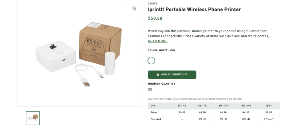 IprintIt Portable Wireless Phone Printer