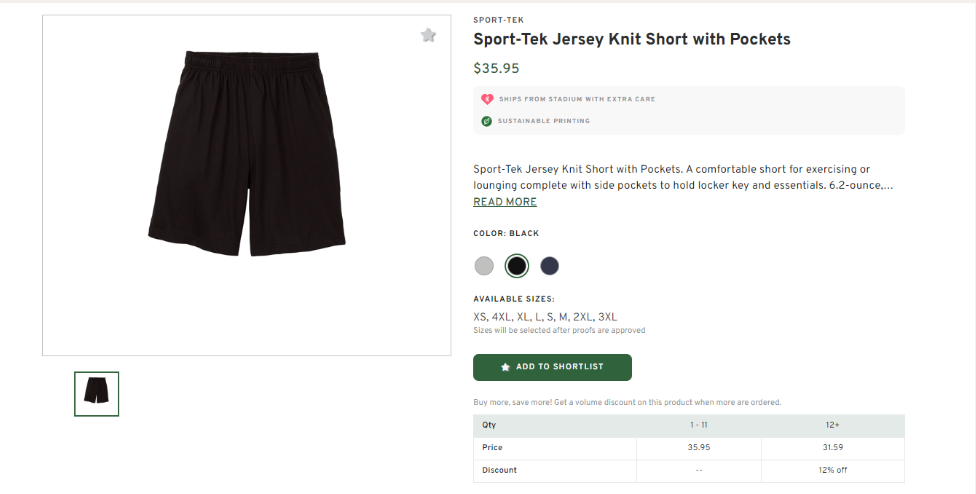 Sport-Tek Short with Pockets