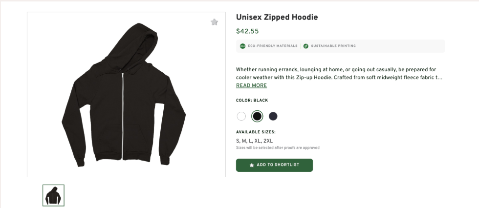 Unisex Zipped Hoodie