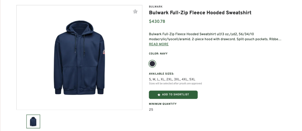 Full-Zip Fleece Hooded Sweatshirt