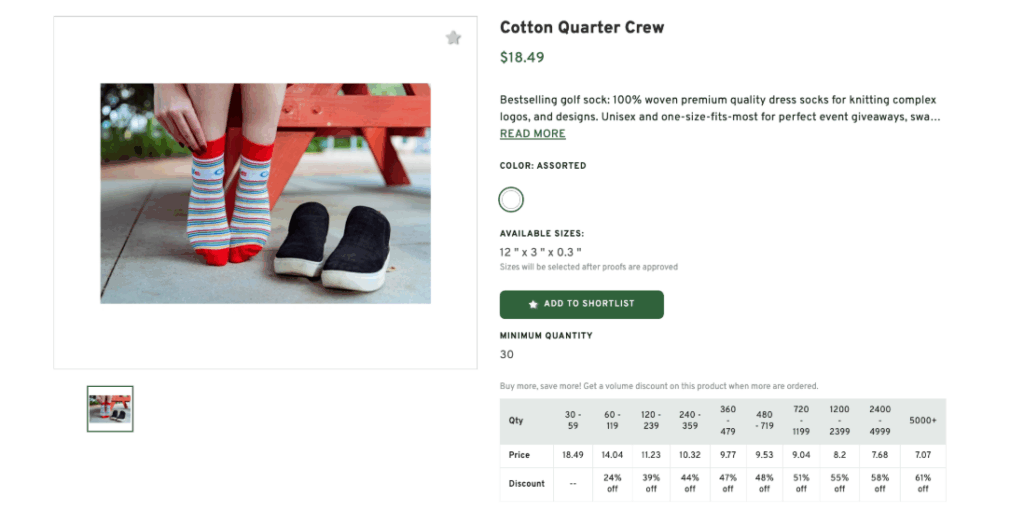 Socks with Company Logo