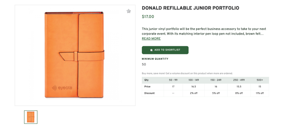 Refillable Junior Portfolio
