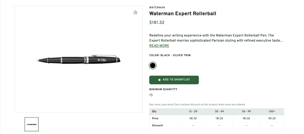 Waterman Expert Rollerball