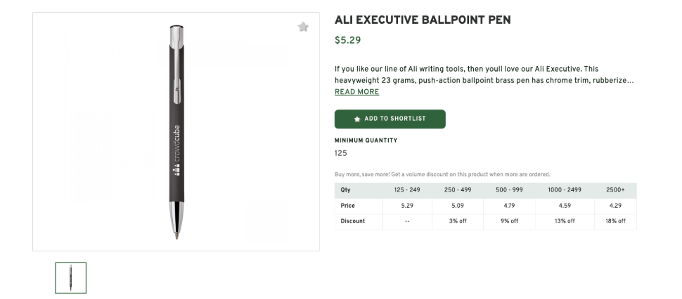 Pen: Inexpensive Team Building Gifts for Employees