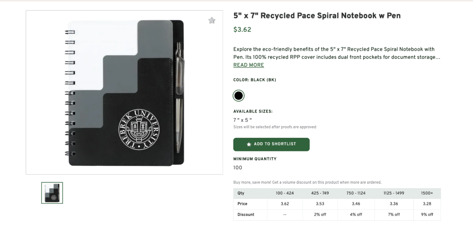 Spiral Notebook: Bulk Team Building Gift Idea