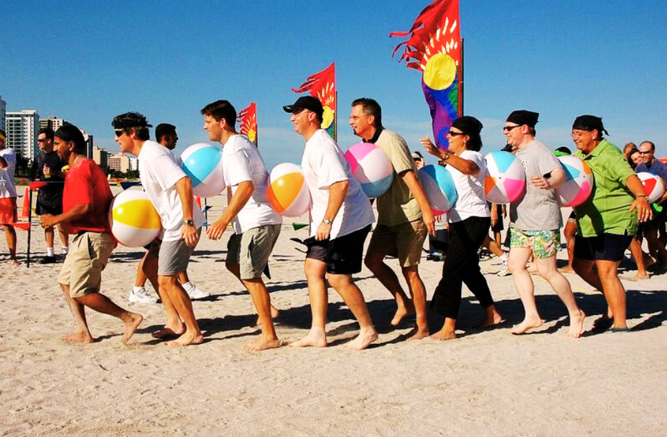 Beach Olympics Team Building Games Activities for Corporate Employees