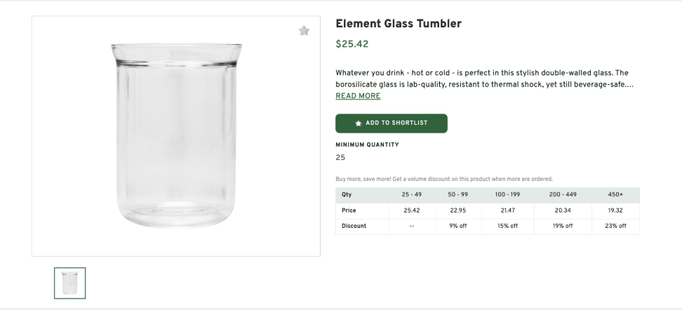 Element Glass Tumbler
