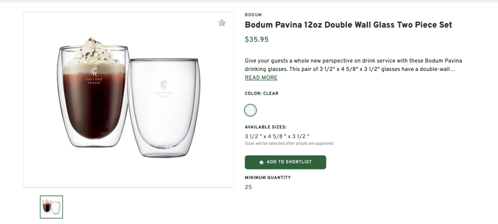 Double Wall Glass Two Piece Set